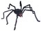 The Costume Center 104" Red and Black Giant Spider Light Up Long Hair Halloween Prop